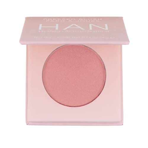 HAN Skincare Cosmetics 100% Natural Powder Blush, Coral Candy HAN
