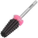 PANA Nail Carbide 5 in 1 Bit - Two Way Rotate use for Both Left and Right Handed - Fast remove Acrylic or Hard Gel - 3/32" Shank - Manicure, Nail Art, Drill Machine (Triple Coarse - 3XC, Black) PANA