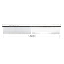 Chris Christensen 5in Face and Feet Fine/Coarse Butter Comb, Groom Like a Professional, Rounded Corners Prevent Friction and Breakage, Solid Brass Spin with Steel Teeth, Chrome Finish, Chrome Finish Chris Christensen