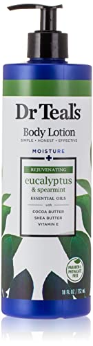 DCP Products Dr Teal's Body Lotion Moisture Rejuvenating Eucalyptus & Spearmint, 16 fl oz Pack of 4 (Yes) DCP Products
