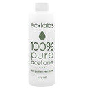 EC Labs Nail Polish Remover, 100% Professional Pure Acetone Ultra-Powerful and Quick for Natural, Gel, Acrylic, Shellac Nails and Dark Colored Paints – 8 Fl. Oz ec labs