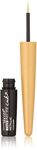Maybelline New York Master Precise Ink Metallic Liquid Liner, Solar Gold, 0.06 Fluid Ounce Maybelline New York