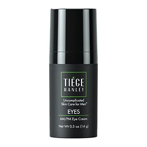 Tiege Hanley Eye Cream for Men (EYES) | Morning and Night | Caffeine to Fight Dark Circles and Wrinkles like a Ninja | Fragrance Free for Sensitive Skin | 0.5 Ounces Tiege Hanley