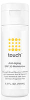 Anti-Aging SPF 30 Sunscreen Moisturizer Face Cream with Vitamin C, E, & Hyaluronic Acid - Broad Spectrum Stops Dark Spots & Hyperpigmentation – Face, Neck, or Body - Fragrance and Oil Free - 3.3 Oz TOUCH