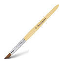 Americanails Faux Kolinsky Cruelty-Free Acrylic Nail Brush For Liquid & Powder, Synthetic Nanofiber Bristles, Professional Salon Quality, Extra Smooth Application, Natural Bamboo Handle - Oval, 12 AMERICANAILS .COM
