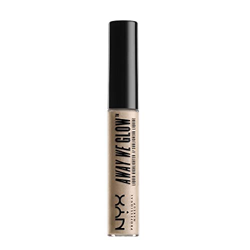 NYX Professional Makeup Away We Glow Liquid Highlighter, Crystal Glare, 0.22 Fluid Ounce NYX PROFESSIONAL MAKEUP