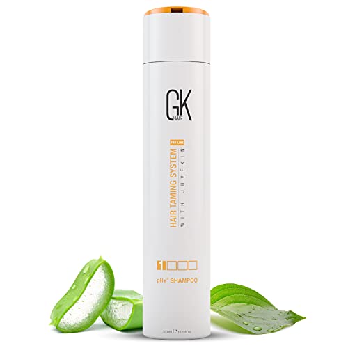 GK HAIR Global Keratin pH+ Pre-Treatment Clarifying Shampoo (10.1 Fl Oz/300ml) For Preps Hair Deep Cleansing,Removes Impurities -With Aloe Vera, Vitamins & Natural Oils All Hair Types Men and Women GK HAIR