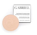 Gabriel Cosmetics Dual Powder Foundation, Natural, Paraben Free, Vegan, Gluten-free, Cruelty-free, Non GMO, Pressed mineral powder, enhanced with Sea Fennel (Medium Beige REFILL) Gabriel Cosmetics