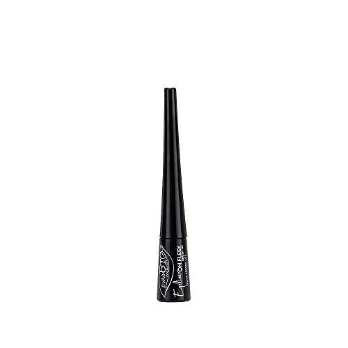PuroBio On Fleek Brush Tip Eyeliner, Black PUROBIO