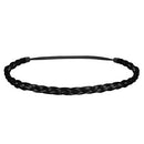 Mia Thin Braidie, Braided Synthetic Hair Headband Hair Accessory, on Elastic Band, Black, for Women, Teens, Girls 1pc Mia