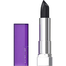 Maybelline Color Sensational Lipstick, Lip Makeup, Matte Finish, Hydrating Lipstick, Nude, Pink, Red, Plum Lip Color, Pitch Black, 0.15 oz; (Packaging May Vary) Maybelline New York