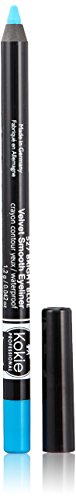 Kokie Cosmetics Waterproof Velvet Smooth Eyeliner Pencil, Bright Blue, 0.042 Ounce Kokie