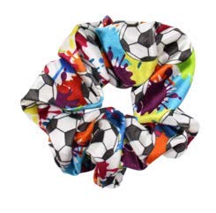 Sportybella Soccer Scrunchie, Soccer Hair Accessories, Premium Velvet No Crease Soccer Hair Scrunchies Gift for Girls Sportybella