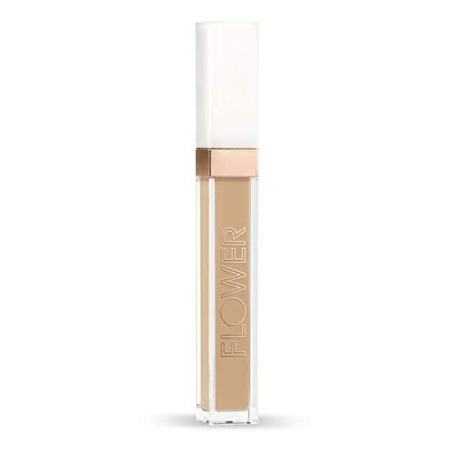 Flower Beauty Light Illusion Full Coverage Concealer- Diffuse Dark Under Eye Circles, Weightless Formula, Crease Proof Makeup (Light Medium) FLOWER BEAUTY