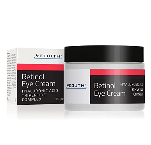 YEOUTH Retinol Eye Cream, Night Cream Face Moisturizer Under Eye Cream, Moisturizing Cream Targets Wrinkle, Dark Circles & Puffiness Cream, Anti Aging Face Cream for Men & Women Yeouth
