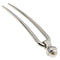 Gia Alessandra GA248 Wedding Bridal Hair Barrette Slide Clip Silver and Large Pearl Styling Girls Hair Ornaments. No Slip Durable Styling Hair Accessories for Women. Handmade in Italy (2.75 Inch) Gia Alessandra