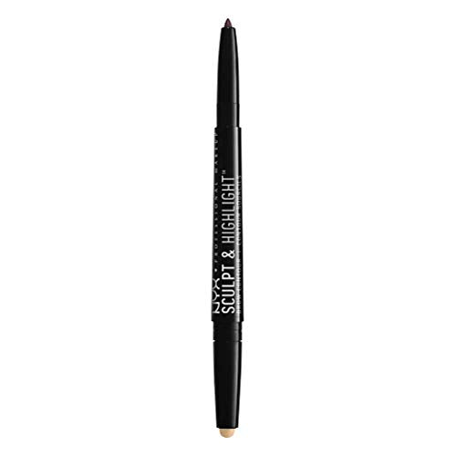 NYX PROFESSIONAL MAKEUP Sculpt and Highlight Brow Contour, Eyebrow Pencil, Espresso Light NYX PROFESSIONAL MAKEUP