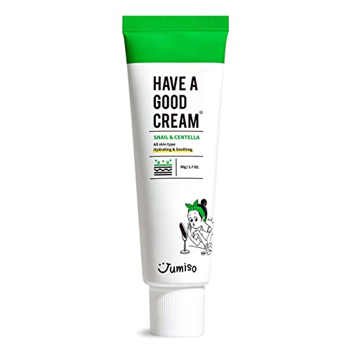 Jumiso Have a good cream snail & centella 50g, Cica snail facial cream, Have a good face cream, Acne care, Facial cream for All skin types, Korean skincare, soothing, nourishing Helloskin(Jumiso)