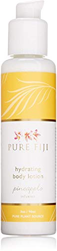Pure Fiji Hydrating Body Lotion - Moisturizing Organic Body Lotion- Natural Coconut Lotion Travel Size Coconut- Vitamin E , Pineapple, 3oz Pure Fiji