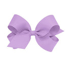 Wee Ones Girl's Large Grosgrain Hair Bow on No Slip Clip - Light Orchid Wee Ones