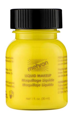 Mehron Makeup Liquid Face & Body Paint (1 oz) (YELLOW) Mehron