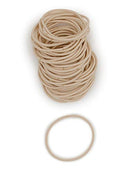 Heliums Beige Blonde Thin 2mm Hair Elastics, Color Match Hair Ties for Fine Hair, 1.75 Inch Standard Size - 40 Count Heliums