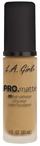 L.A. Girl Pro Matte Foundation, Natural, Medium Beige , 1 Fluid Ounce L.A. Girl
