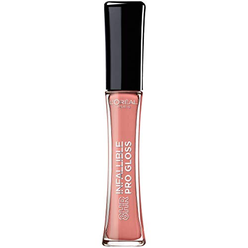 L’Oreal Paris Makeup Infallible 8 Hour Hydrating Lip Gloss, Shell Pink, 0.5 Ounce L'Oreal Paris