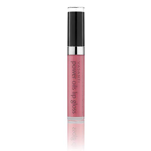 Power Oils Lip Gloss by VASANTI - Full Coverage with Non-Sticky Shine - Infused with Lip Nourishing and Hydrating Power Oils - Paraben Free, Vegan Friendly, Never Tested on Animals Vasanti Cosmetics