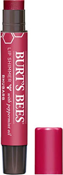 Burt's Bees 100% Natural Moisturizing Lip Shimmer, Rhubarb - 1 Tube Burt's Bees