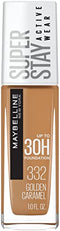 Maybelline New York Super Stay Full Coverage Liquid Foundation Makeup, 332 Golden Caramel, 1 Fl Oz Maybelline New York