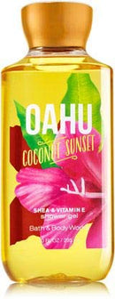 Bath and Body Works Oahu Coconut Sunset - Shower Gel Lot of 3 - Full size Bath & Body Works