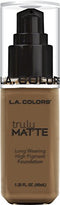 L.A. COLORS Truly MATTE Long Wearing High Pigment Foundation CLM363 Cappuccino, 1.35 Fl Oz L.A. COLORS