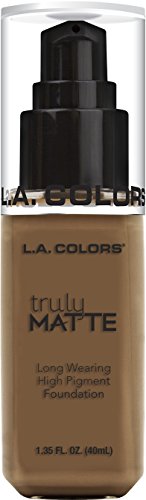 L.A. COLORS Truly MATTE Long Wearing High Pigment Foundation CLM363 Cappuccino, 1.35 Fl Oz L.A. COLORS