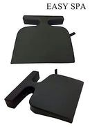 Easy Spa Massage Table Breast Pillow (Bust Sizes: AA, A, B and C), Wedge Cushion, Massage Table Pillow, Prone Pillow (Black) Easy Spa