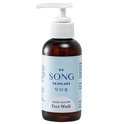 Korean Skin Care - Dr Song Glycolic Acid Face Wash - Exfoliating Face Wash with 10% Glycolic Acid, AHA for Anti Aging, Acne and Wrinkles Korean Beauty Dr Song