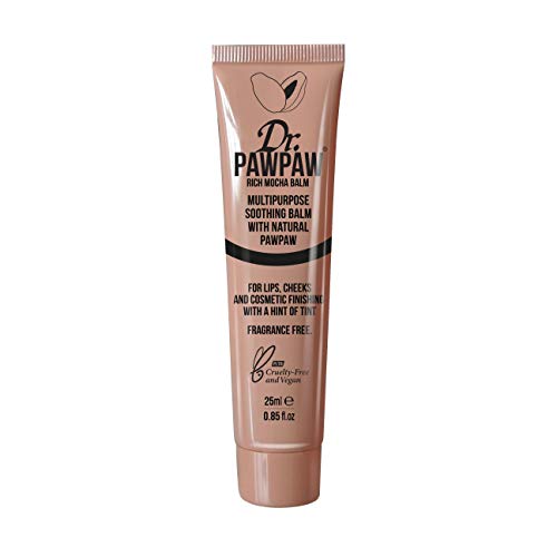Dr. Pawpaw Multi-Purpose Balm | No Fragrance Balm, for Lips, Skin, Hair, Cuticles, Nails, and Beauty Finishing | 25 ml (Rich Mocha, 1 Pack) Dr. PAWPAW ORIGINAL BALM