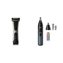 Philips Norelco BG7030/49 Bodygroom Series 7000, Showerproof Dual-Sided Body Trimmer and Shaver for Men with Nosetrimmer 3000 NT3600/42 Philips Norelco