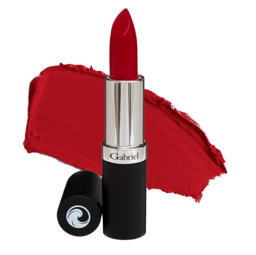 Gabriel Cosmetics Lipstick (Pomegranate), 3.6g, Natural, Paraben Free, Vegan, Gluten-free,Cruelty-free, Non GMO, High performance and long lasting, Infused with Jojoba Seed Oil and Aloe Gabriel Cosmetics