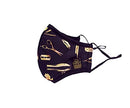 Barber Face Shield Hair Stylist Face Mask, Face Cover, Reuseable, Adjustable, Washable, King Midas (Black & Gold) King Midas Empire