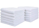 Sinland Microfiber Face Cloths For Bath Reusable Makeup Remover Cloth Ultra Soft and Absorbent Washcloths For Baby 12Inch x 12Inch (12pack, white) SINLAND