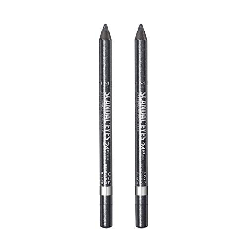 Rimmel Scandaleyes Waterproof Kohl Kajal Eyeliner, Sparkling Black, 0.04 Fl Oz, Pack of 2 Rimmel