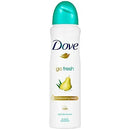 3 Pack Dove Go Fresh Pear & Aloe Antiperspirant Deodorant Spray, 150ml each Dove spray