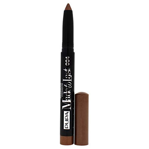 PUPA Milano Made To Last Eyeshadow - Waterproof Stick Eyeshadow - For Extreme Hold - Crease And Smudge Proof - Creamy And Lightweight Texture - Film Forming Ingredients - 004 Golden Brown - 0.049 Oz (I0111907) PUPA Milano