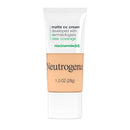 Neutrogena Clear Full Coverage Flawless Matte CC Cream, Face Makeup with Niacinamide (b3), Oil/Fragrance/Paraben & Phthalate Free, Porcelain 2.0, 1 Fl Oz Neutrogena