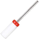 PANA Professional 3/32" Shank Size - Flat Top Small Barrel White Ceramic Bit Fine Grit - Nail Drill Bit for Dremel Machine PANA
