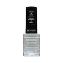 Revlon ColorStay Gel Envy Longwear Nail Polish, with Built-in Base Coat & Glossy Shine Finish, in Black/Grey, 335 Roll The Dice, 0.4 oz REVLON