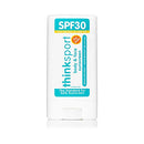 Thinksport Kids SPF 30 Mineral Sunscreen Stick – Safe, Natural, Water Resistant Sun Cream for Children – Vegan Broad Spectrum UVA/UVB Sun Protection – Reef Friendly Travel Stick,White/orange 0.64oz Thinksport