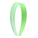 Bright Green 1 Inch Satin Hard Headband Motique Accessories