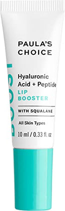 Paula's Choice BOOST Hyaluronic Acid + Peptide Lip Booster, Hydrating Treatment for Lip Volume, Loss of Firmness & Fine Lines, with Squalane, Fragrance-free & Paraben-free, .33 Fluid Ounces Paula's Choice
